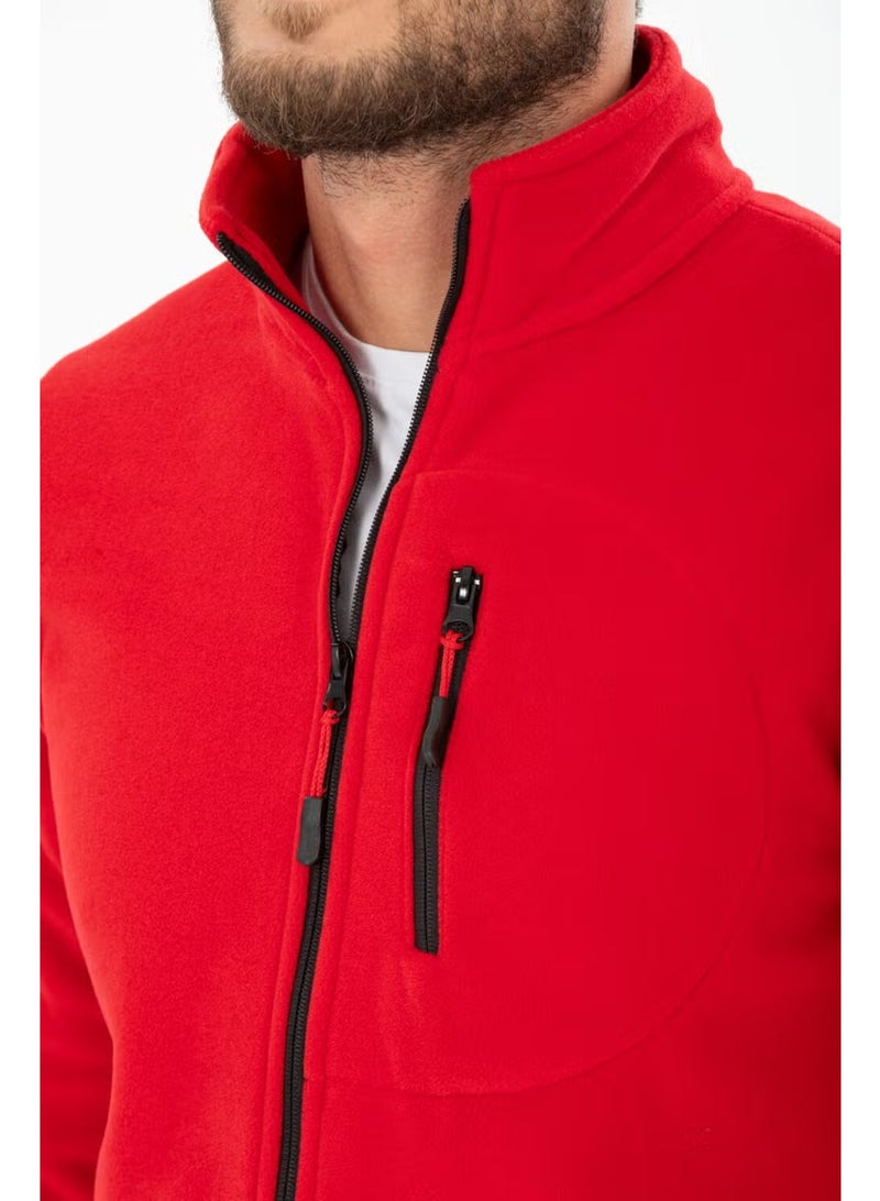 Four Man Men's Polar Fleece Three Pocket Softshell - Image 5